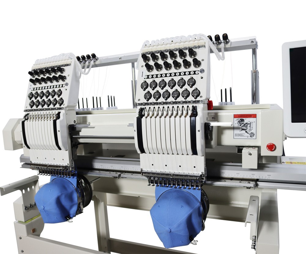 Double-station 12 Needles Automatic Computerized Embroidery Machine 110V/220V