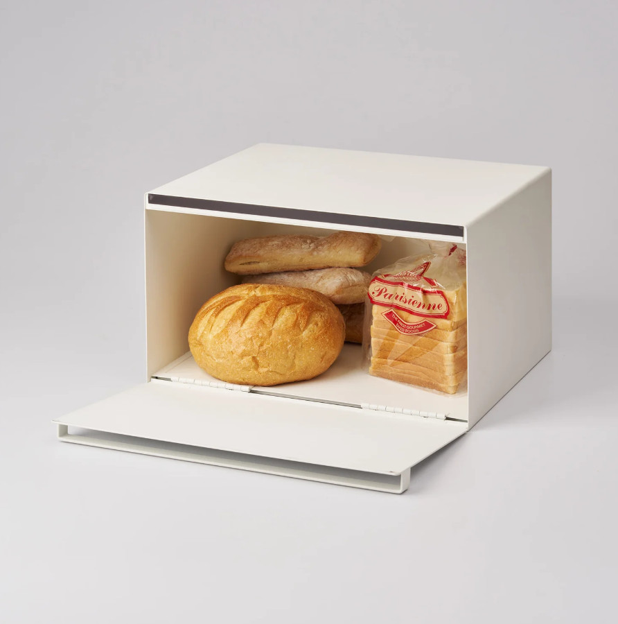 Yamazaki Home TOWER Bread Box -Countertop Bread Storage Container