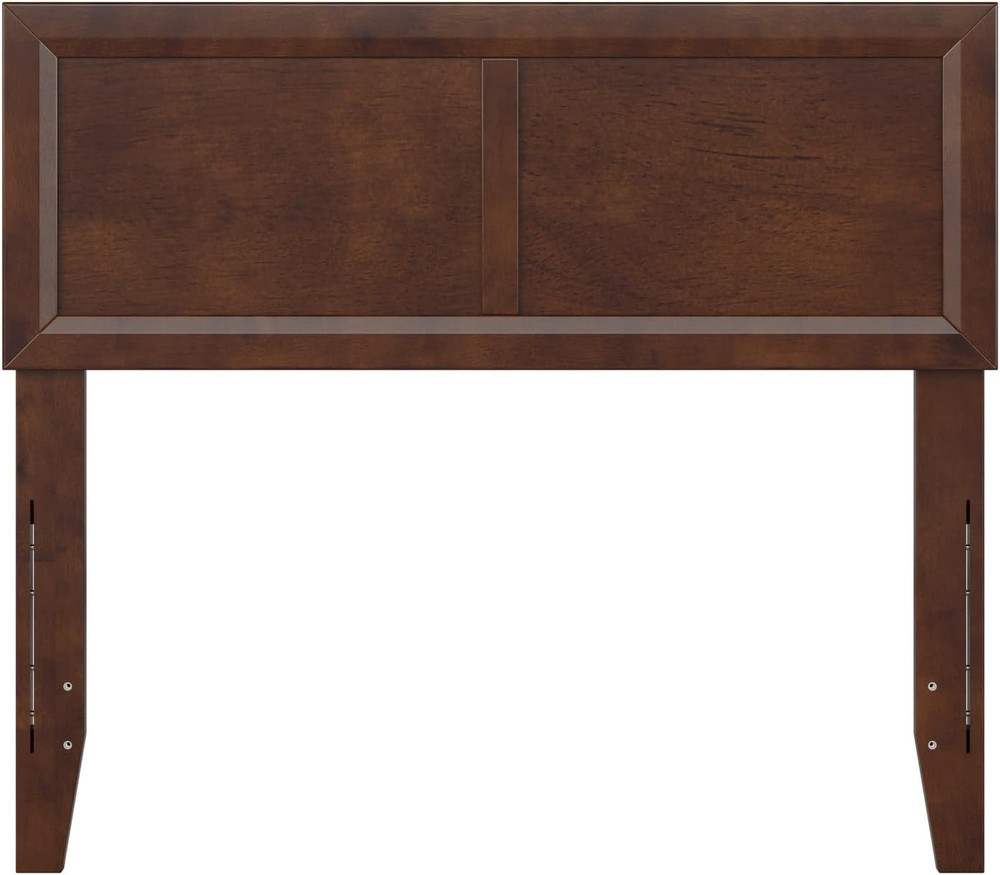 , Sophia Adjustable Modern Twin Wood Headboard, Walnut