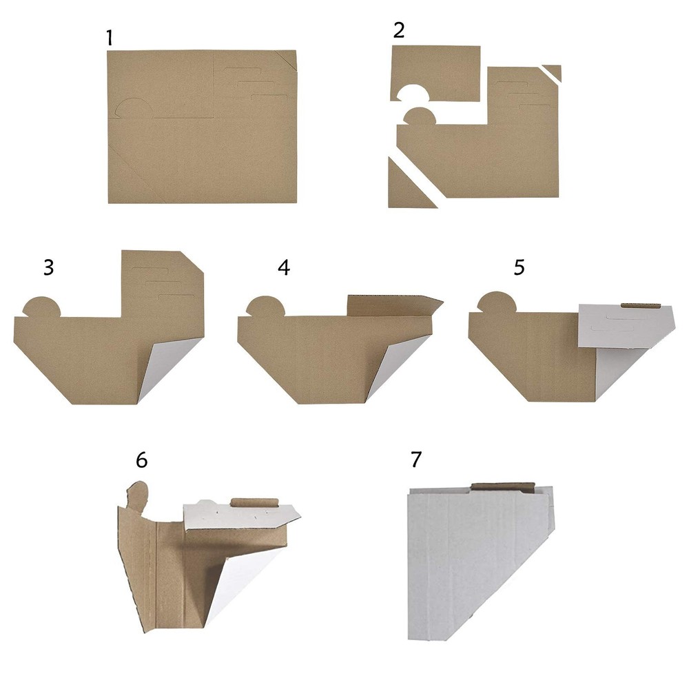 Golden State Art, 48 Pack Adjustable Cardboard Corner 48-Pack, White