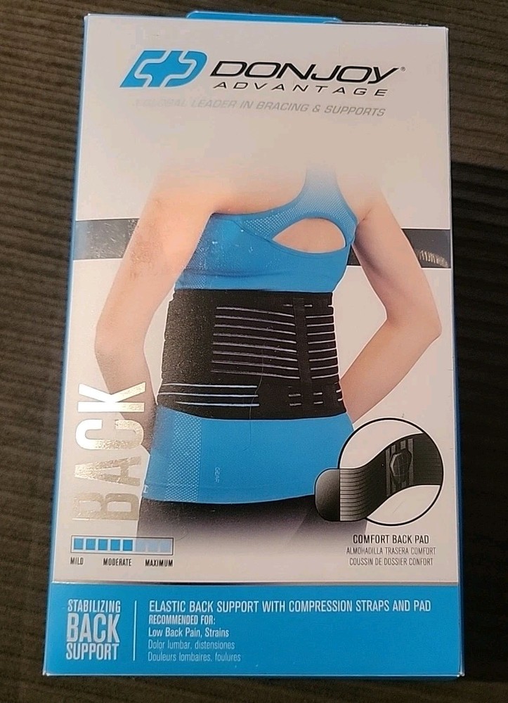 Donjoy Advantage Stabilizing Back Support With Compression Straps & Pad • L/XL