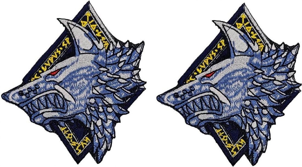 Space Wolves Marines Embroidered Morale Patch | 2PC Hook Backing 3.5"x3"