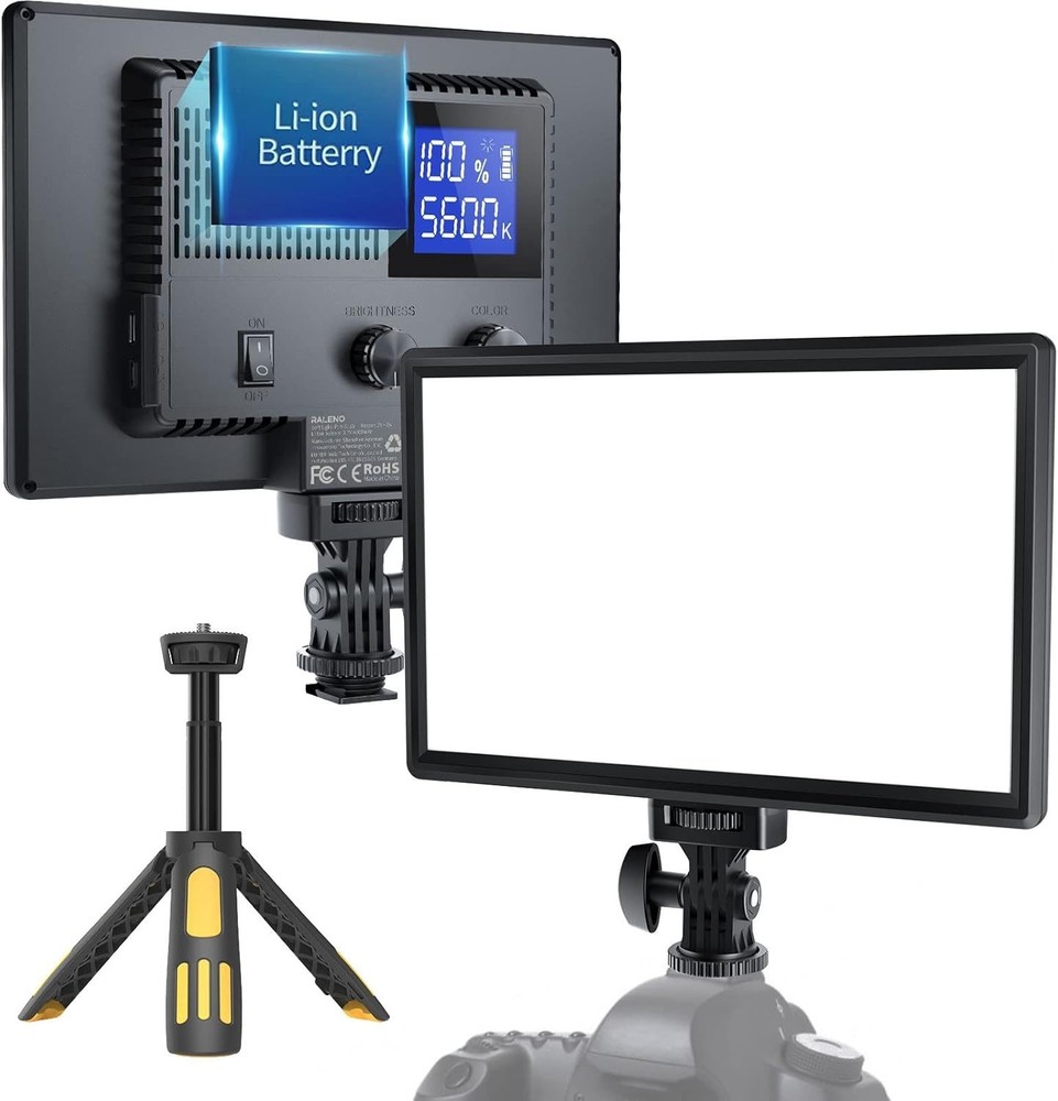 Fully Adjustable LED Video Light Panel for Stunning Live Streams & Photography