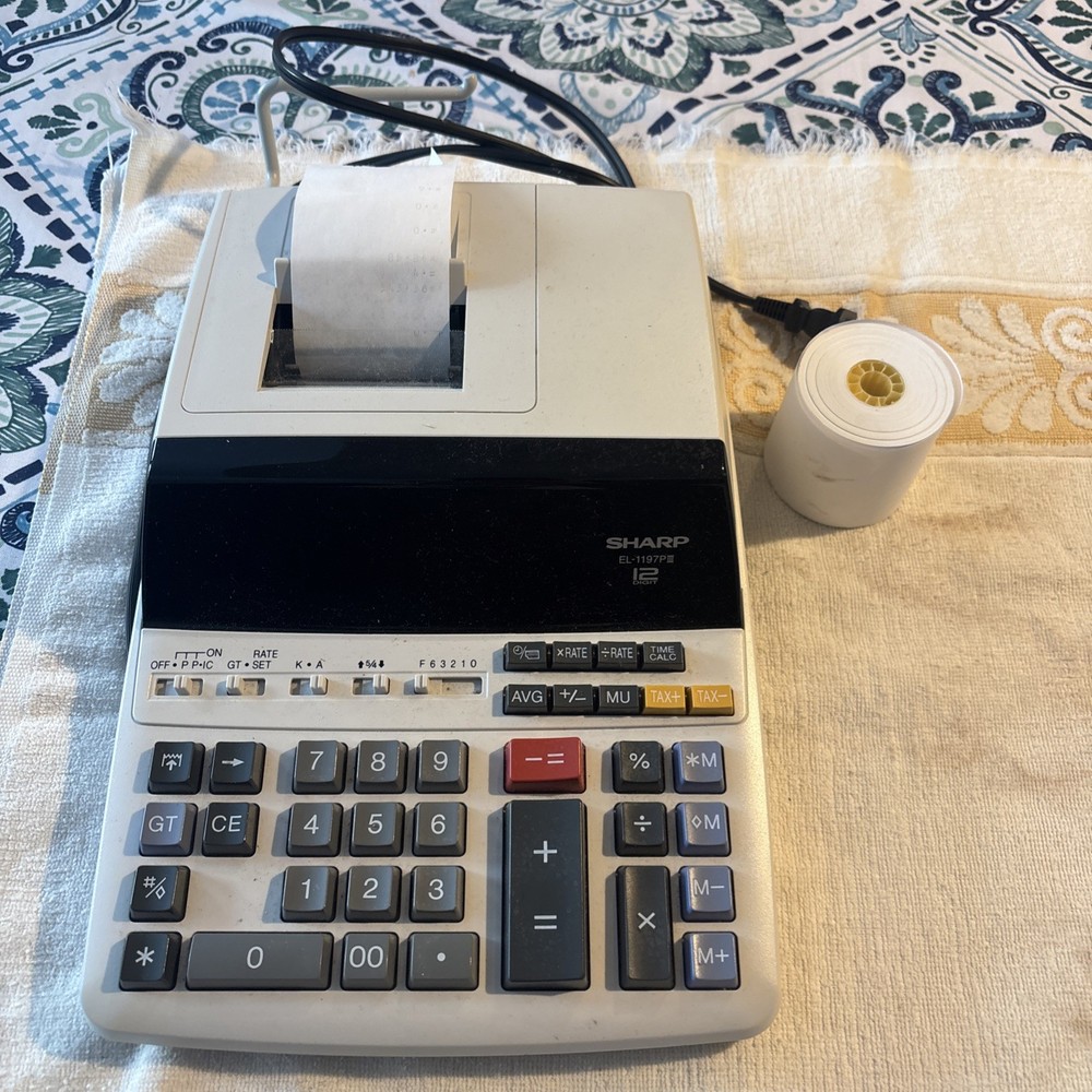 sharp electronic calculator vintage