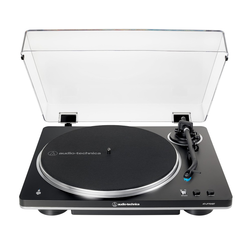 Audio-Technica AT-LP70XBT Fully Automatic Wireless Belt-Drive Turntable, Black