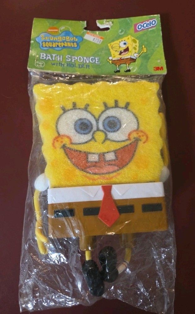 Spongebob Squarepants Bath Sponge with Holder 2002