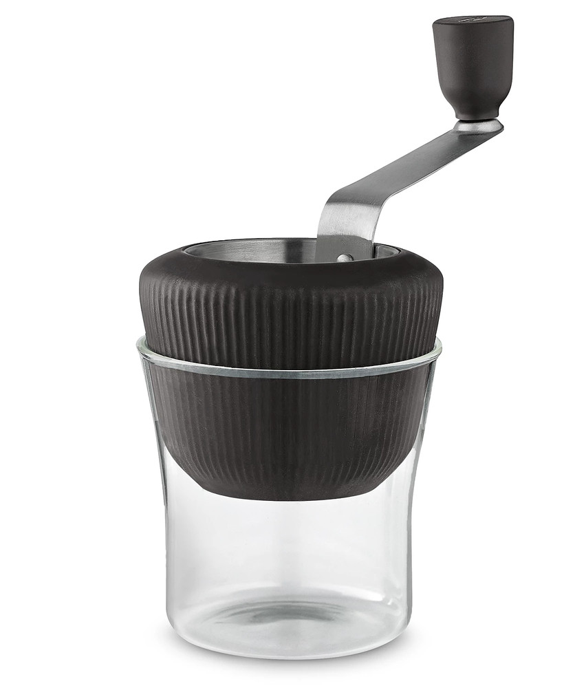 Hotel Collection Manual Coffee Grinder Adjustable Grind with Glass Container