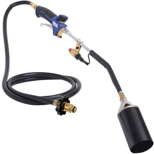 340,000 BTU Propane Torch – Self-Igniting, Turbo Blast Trigger, Flow Valve