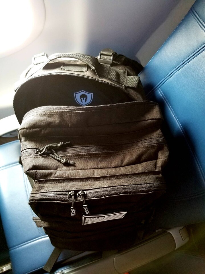 Tactical Molle Backpack 45L with Bulletproof Panel Insert - NIJ LEVEL IIIa plate