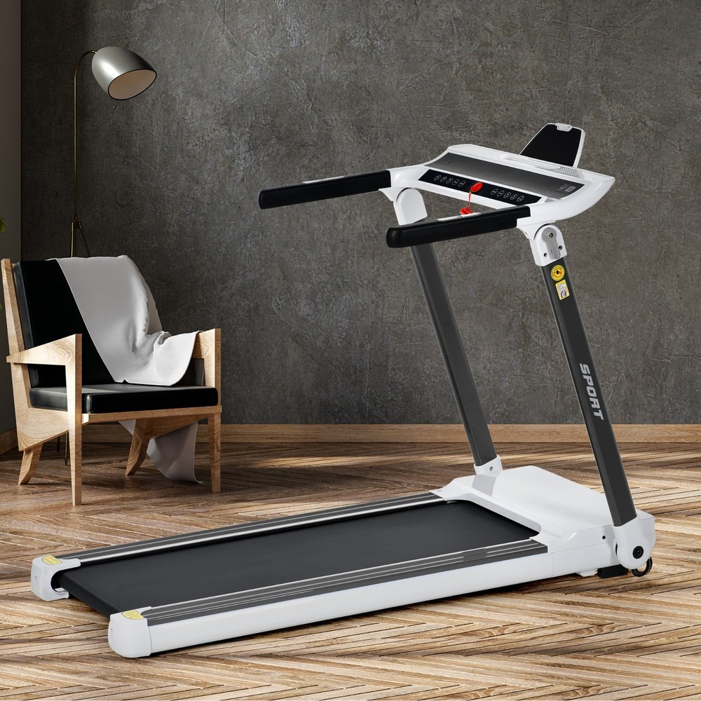 Folding 3.5HP Treadmill Compact Running Machine Adjustable Speed for Gym Home