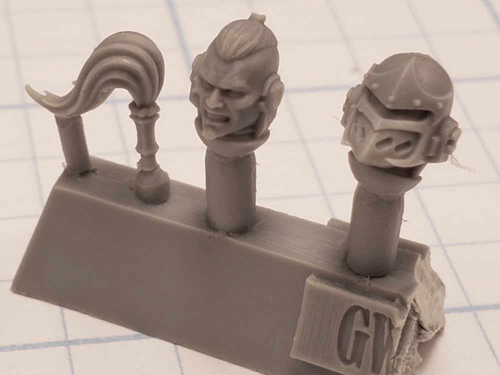 30k White Scars Bits Forge World Mark VI Bare & Corvus Centurion Head Set W6A