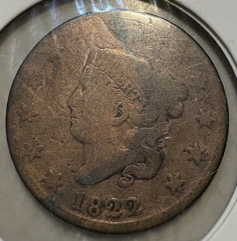1822 Coronet Head Large Cent