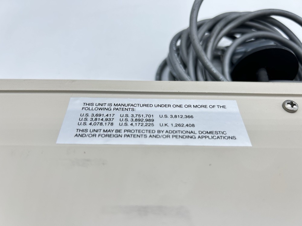 KEVEX 8000K/B DIGITAL ELECTRON MICROSCOPY ANALYST KEYBOARD W/ TEMPLATE & CABLE