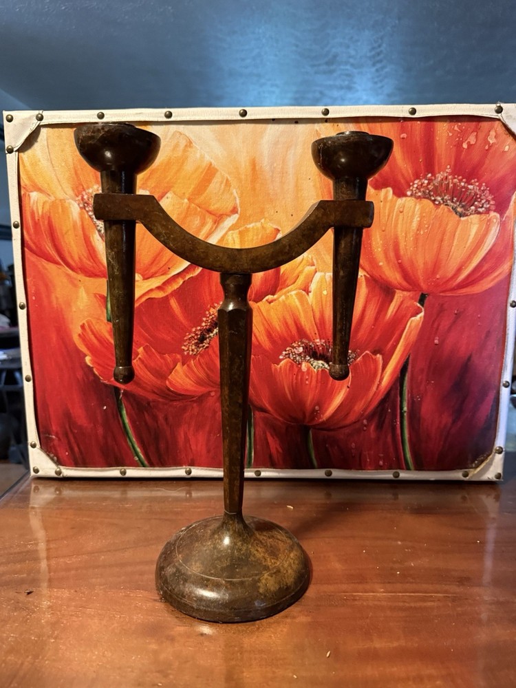 1930s Art Deco Two Arm Candelabrum