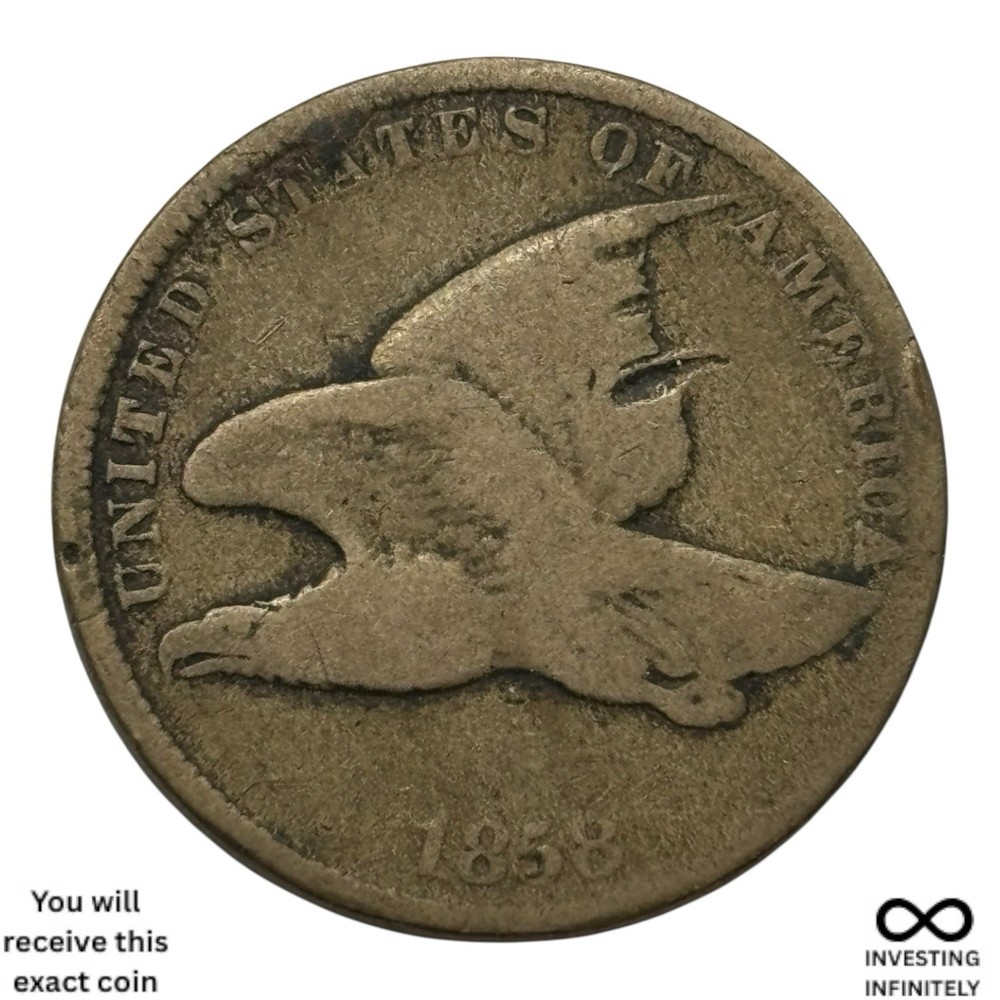 1858 Small Letters Flying Eagle Cent X-964