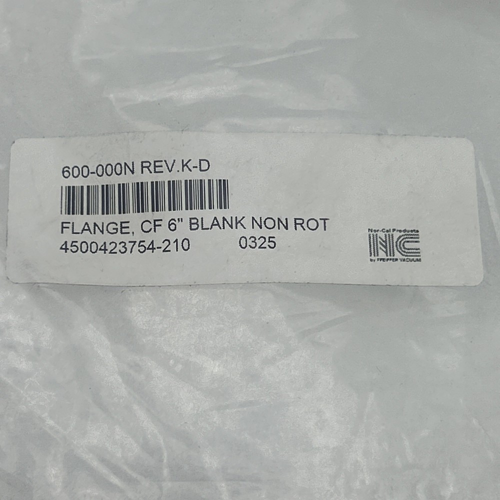 CF Blank Nonrotatable Flange 600-000N
