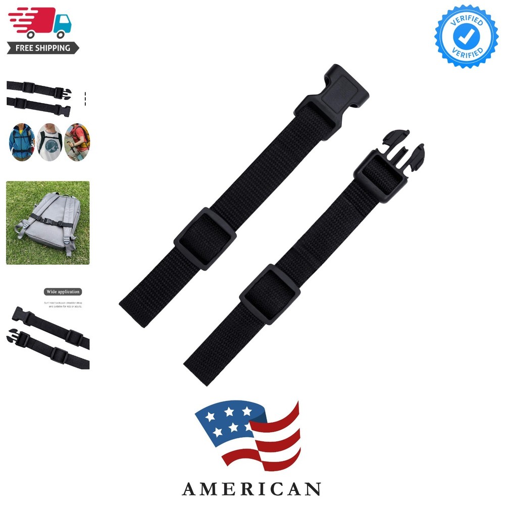 Adjustable Backpack Chest Strap Replacement Backpack Waist Strap Sternum Strap