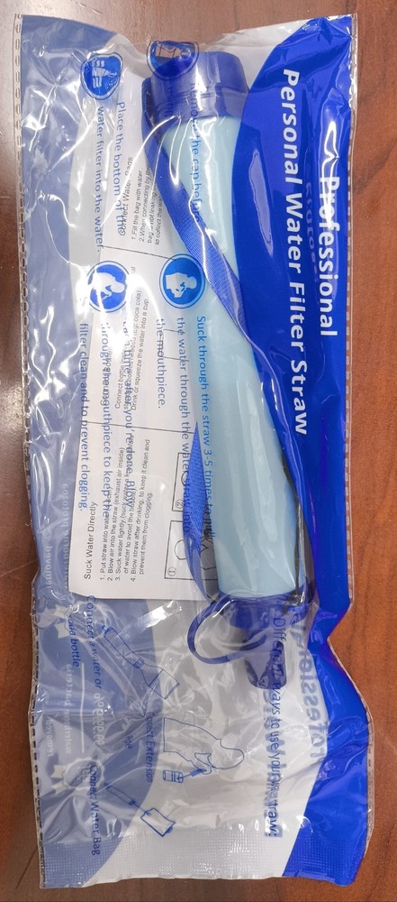 Portable Personal Water Filter Straw Purifying Device