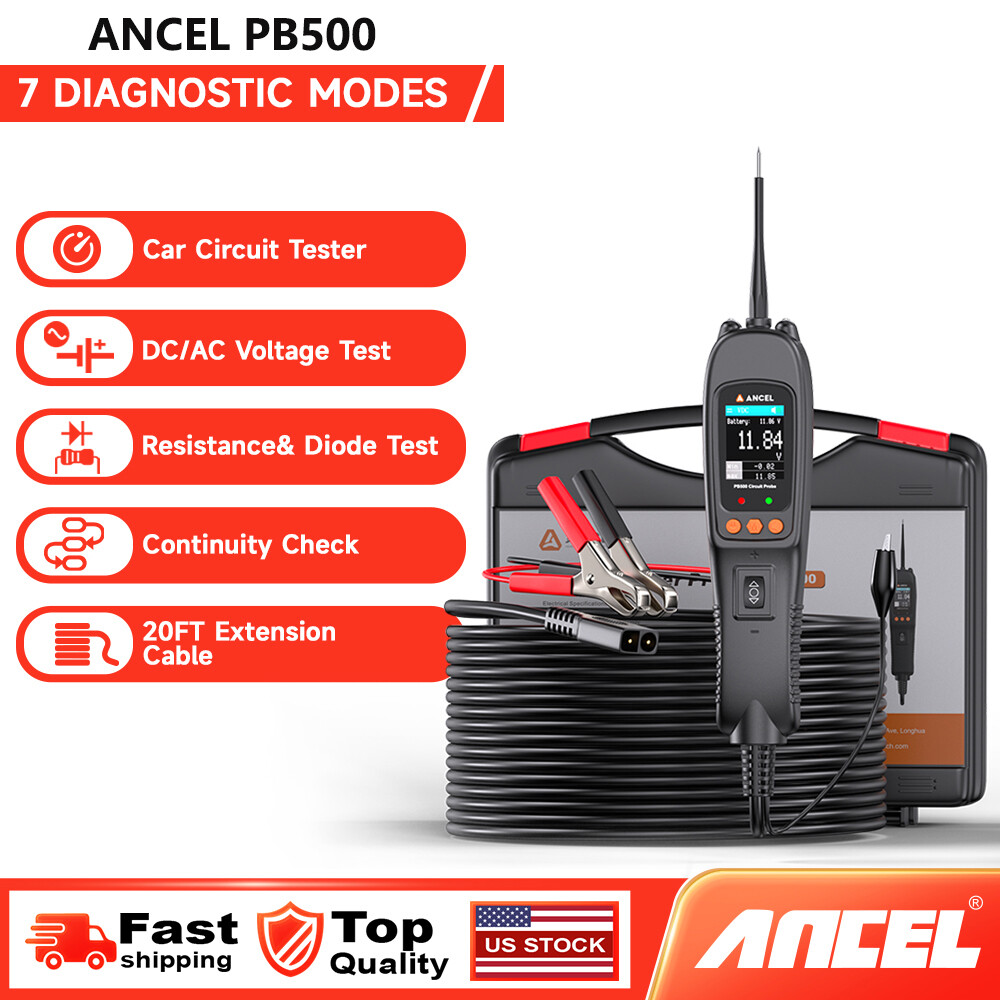 Ancel PB500 12V&24V PowerScan Circuit Electrical Power Tester Scanner Tool