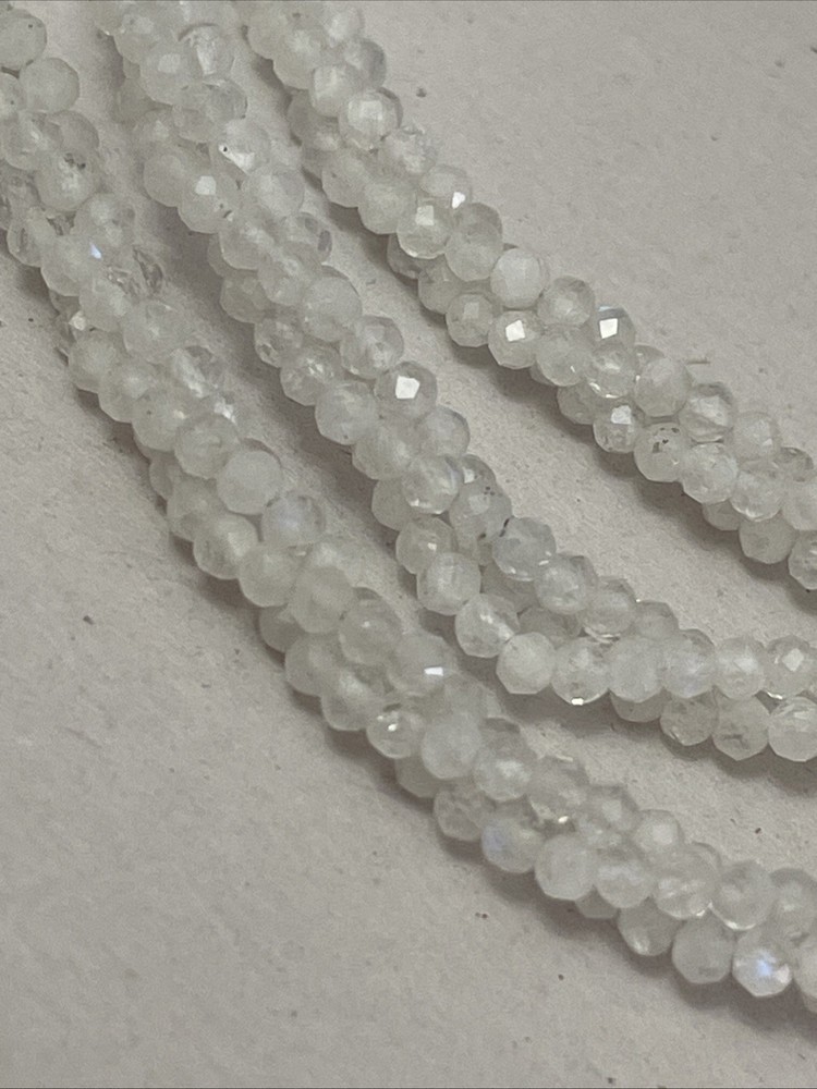 925 Stone Bead Necklace 27” Long