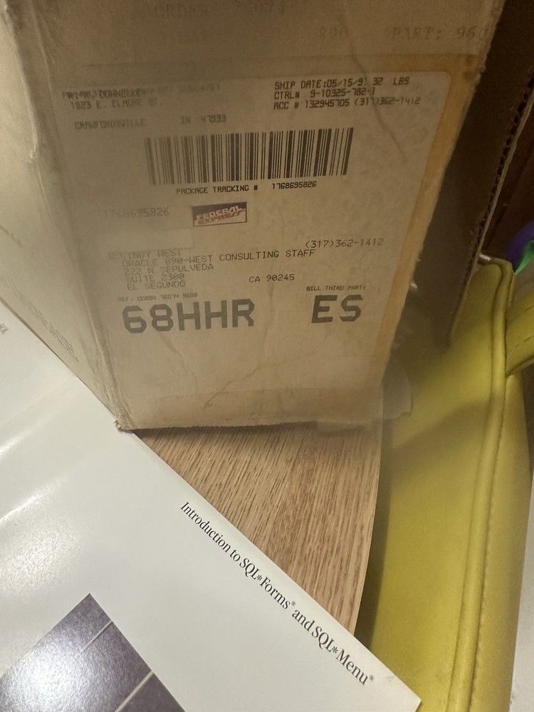 Oracle Tools and Database for DOS Version 6.0 5.25 HD 9008-0491