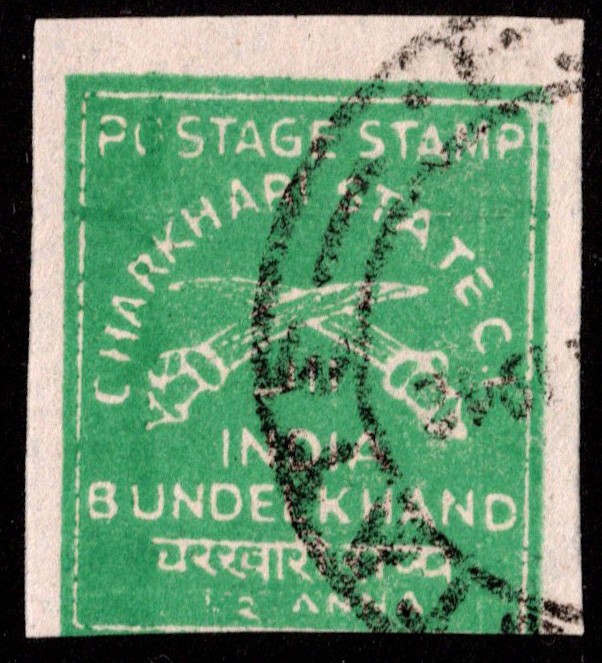 India States Scott Charkhari 26 Used.