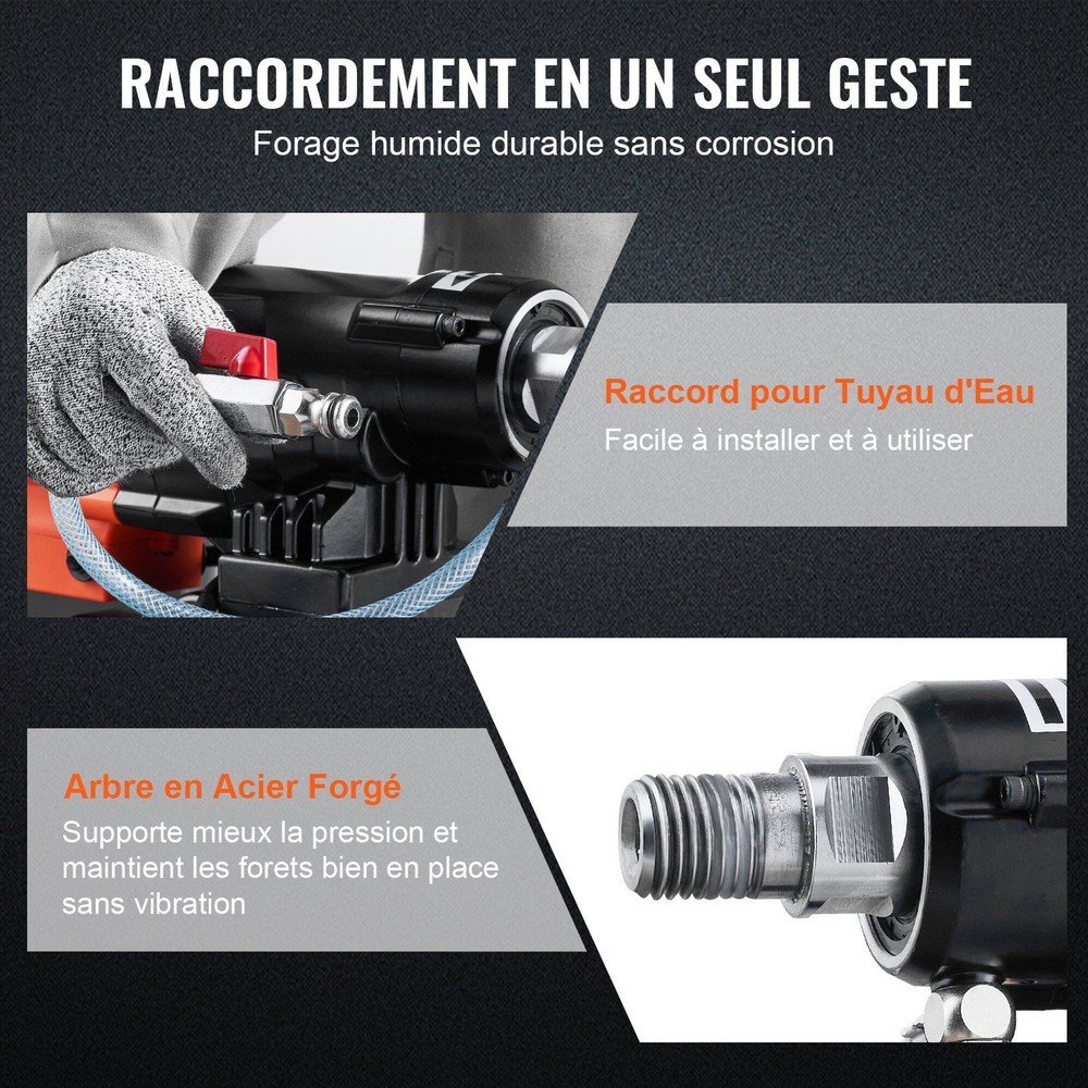 2500W 8in Wet & Dry Diamond Core Drill Rig