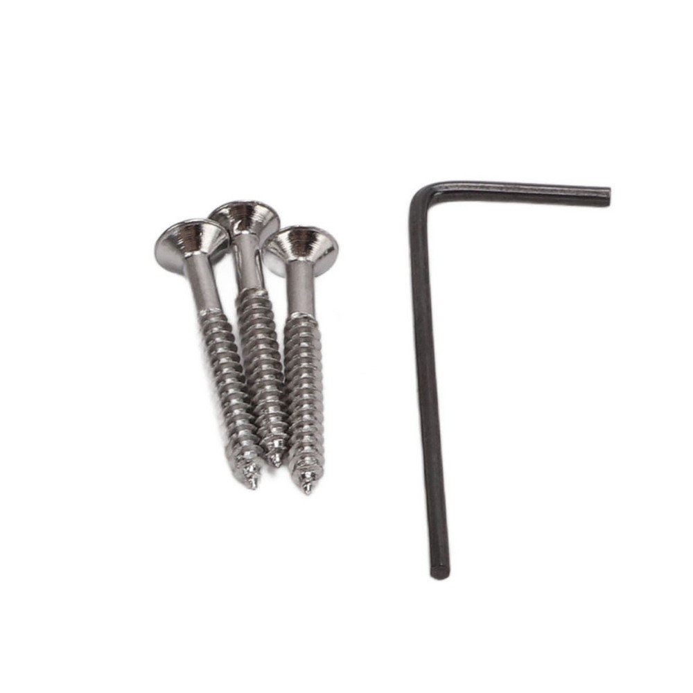 L Shape Guitar Bridge Replacement 6 Saddle Fixing String Pull Plate For TL E CHU