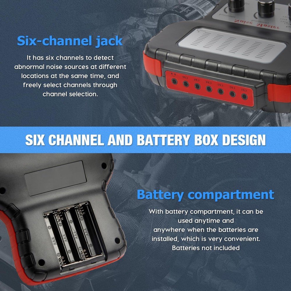 Chassis System Ears Electronic Stethoscope Diagnostic Kit with Black