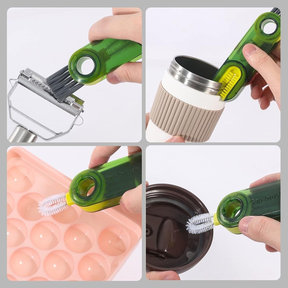 Versatile Insulation Bottle Cleaning Brush Set - Compact and User-Friendly