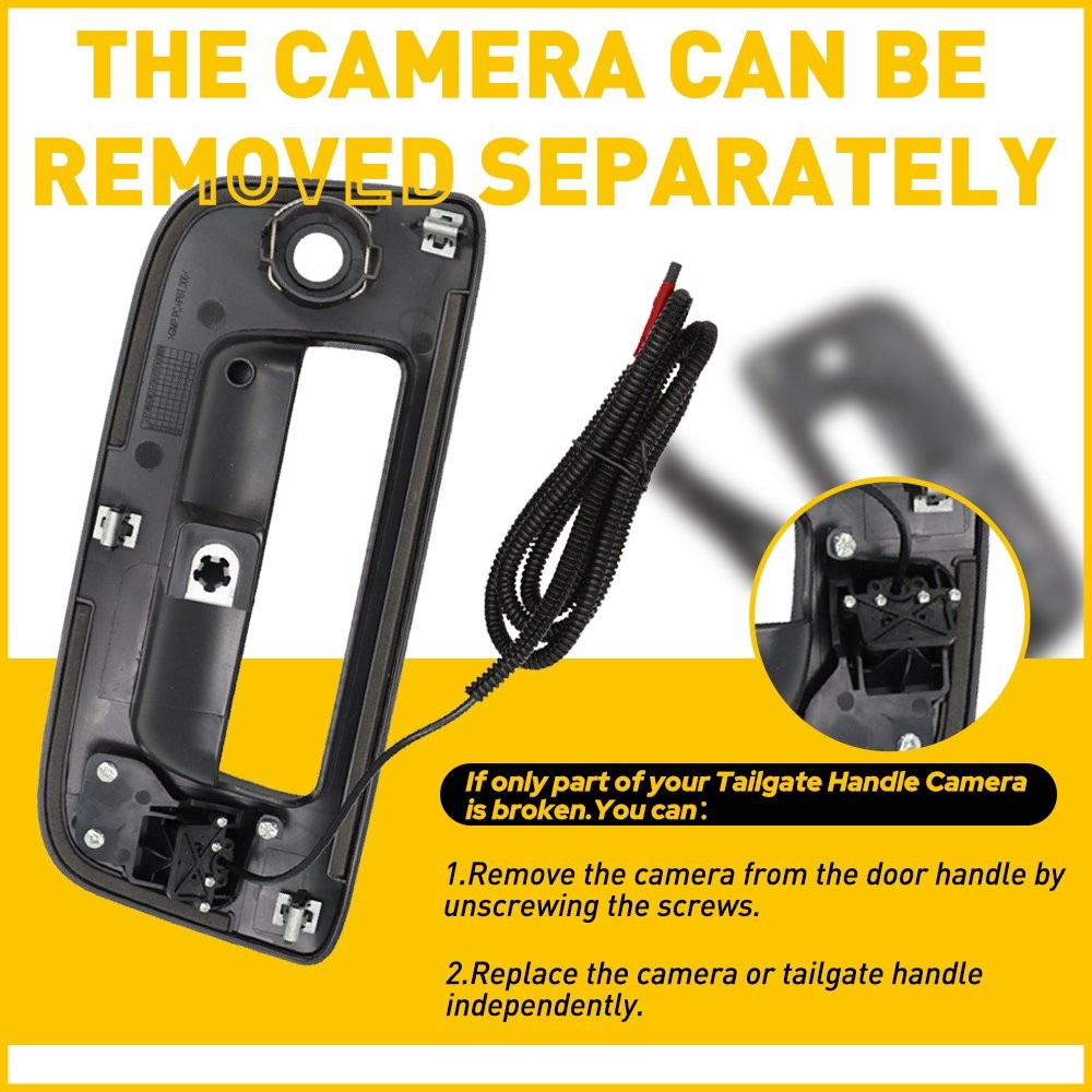 Tailgate Handle Rear with View Camera For 2008-2013 Chevrolet Silverado 1500 EOJ