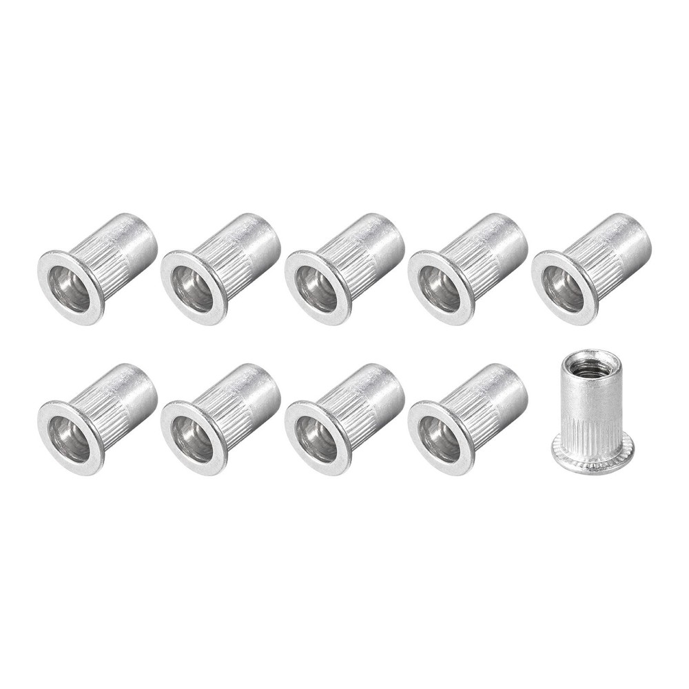 Rivet Nuts (1/4"-20) 40Pcs, Stainless Steel Threaded Insert Nuts
