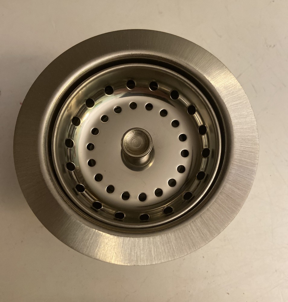 Sink Strainer Stainless Steel 4 1/2" Fixed Post