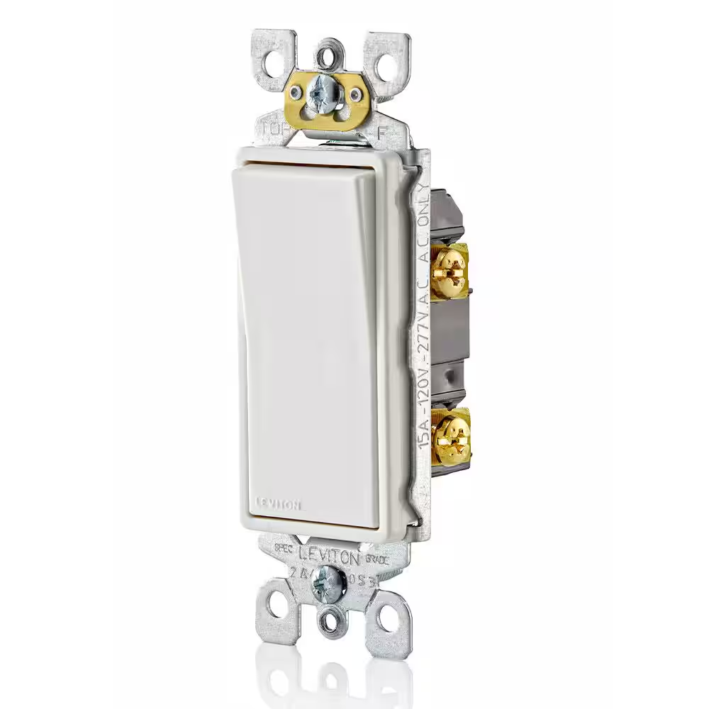 Decora 15 Amp Single-Pole Switch White