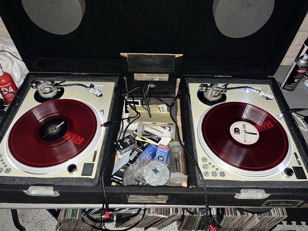 2 Custom Technics 1200 Turntables w Built In Dicers