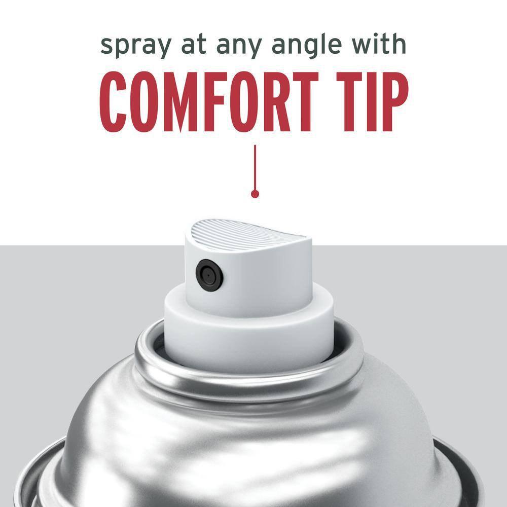 12 Oz. Protective Enamel Satin Black Spray Paint (6-Pack)