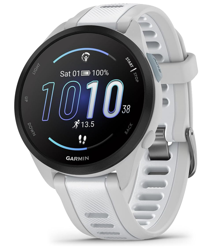 Garmin Forerunner 165 Music Running Smartwatch AMOLED Training White