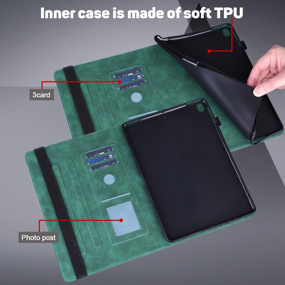 For Amazon Fire Max 11 Tablet Cover Case Embossed Luxury Leather Folding Stand