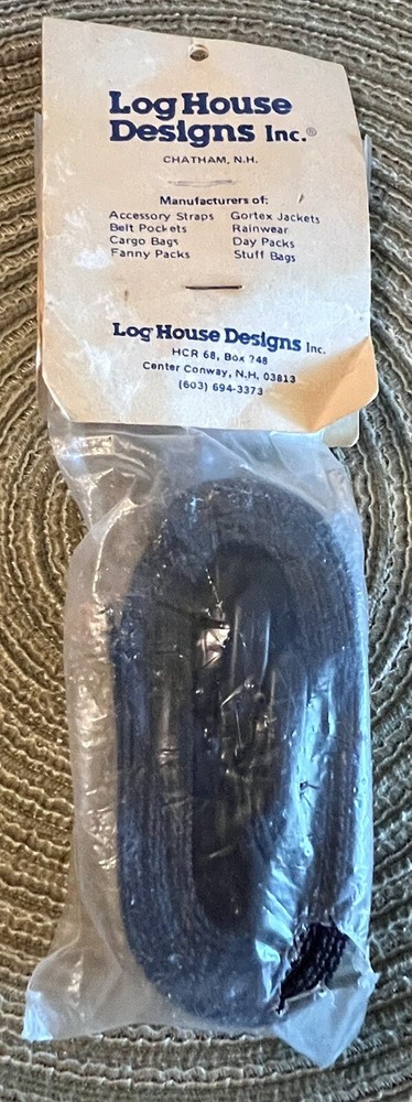 Fastex Accessory Strap Black Buckle & 48” Black Strap/Log House Designx