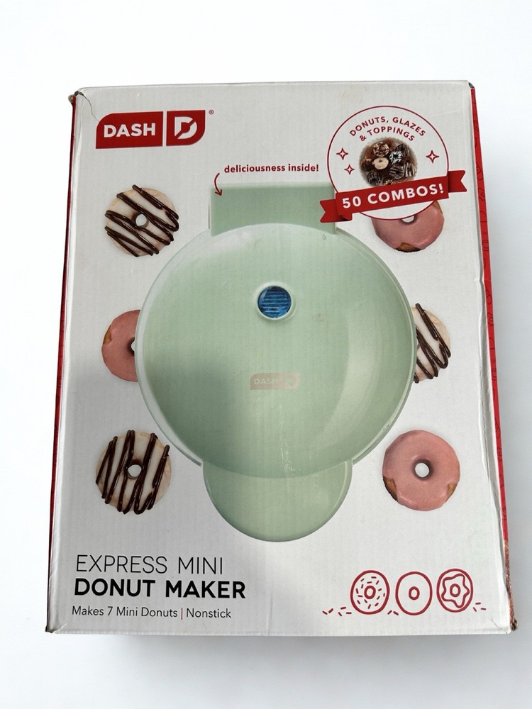 Mini donut maker, double-sided non-stick, space-saving design
