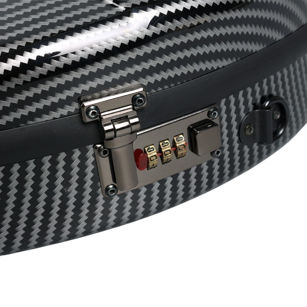 Carbon Fiber Violin Case 4/4 Lightweight Hard Shell with Code lock and Backstrap