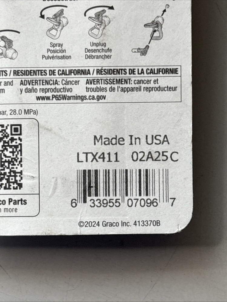 Graco RAX LTX 411 SWITCH TIP