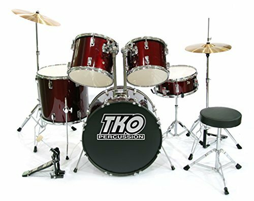 TKO 424 5PIECE DRUM SET -DEEP MAGENTA