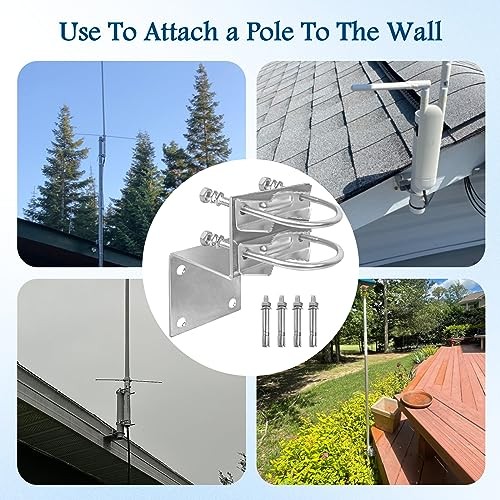 XRDS-RF Antenna Pole Mount Kits, Antenna Pole Mount Bracket with Double U 1 PCS