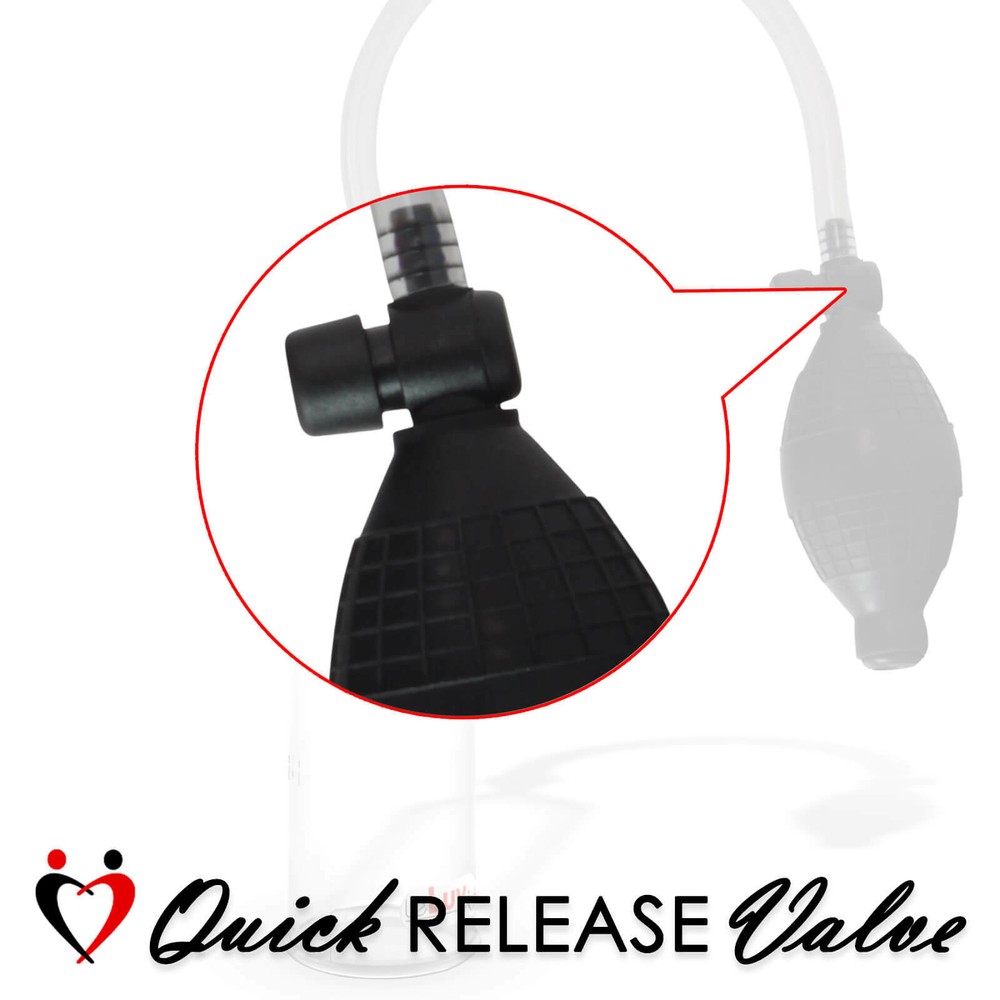 LeLuv Vibrating Penis Pump EasyOp Bgrip Ball Handle BASIC 2.25 Inch Kit