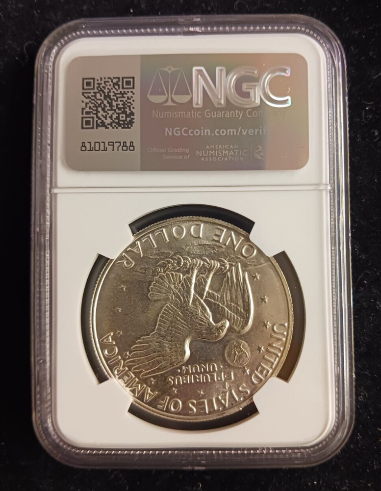 1973(S) Silver $1 NGC MS 66 Ike Dollar Coin