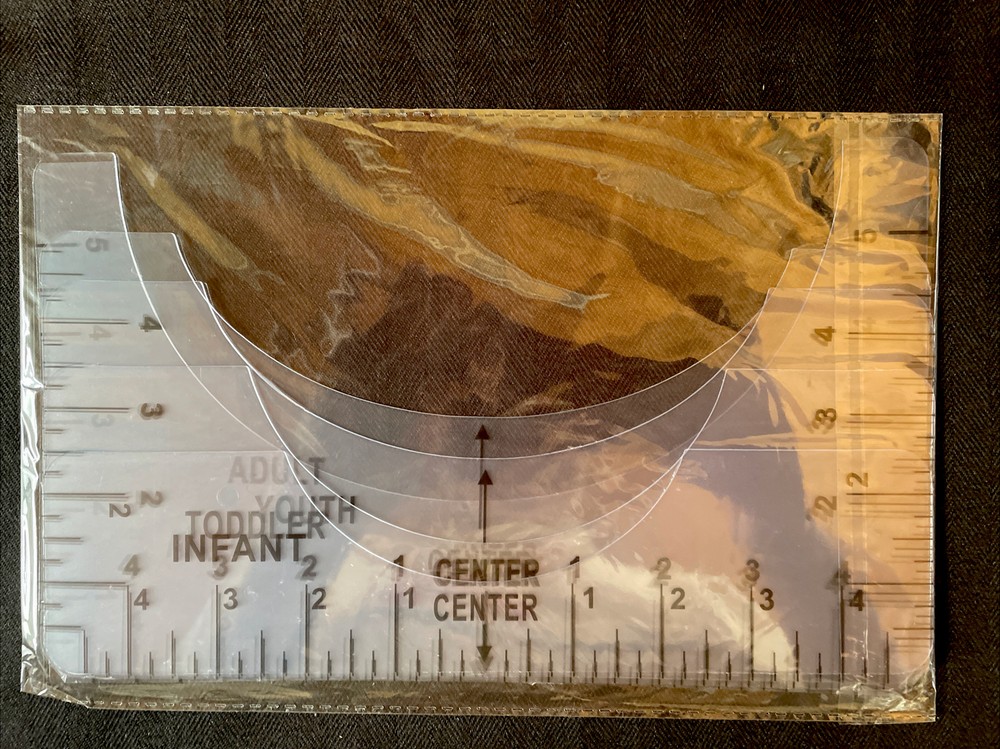 T-Shirt Collar Alignment Ruler Tool Craft Ruler Sewing 5 Pack