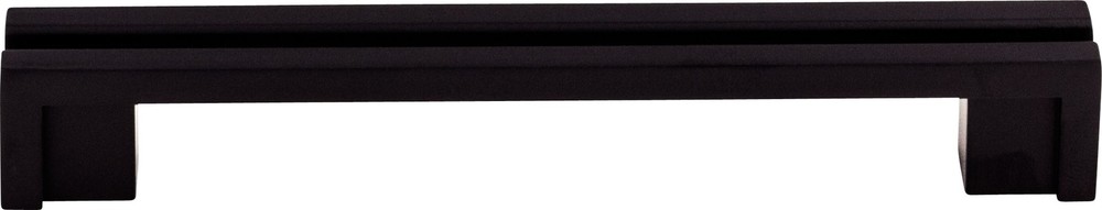 Top Knobs TK56BLK Flat Rail Pull 5" (c-c) Flat Black