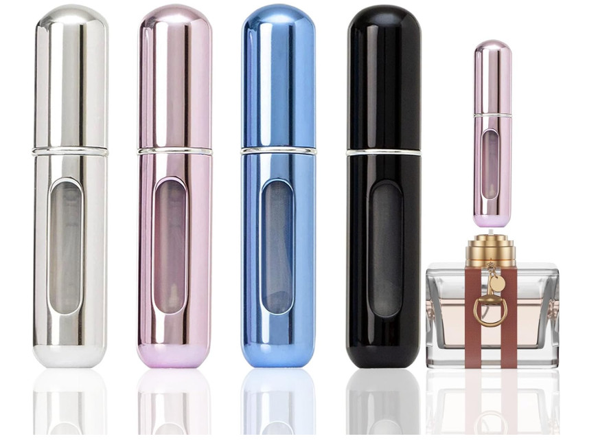 4Pcs Mini Refillable Perfume Atomizer – Travel Spray Bottle for Cologne & Pocket
