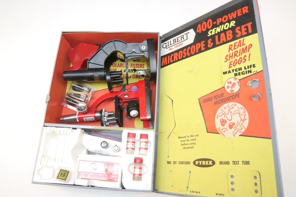 Gilbert Microscope and Lab Set - Original Metal Case, Microscope, ex scope 13022